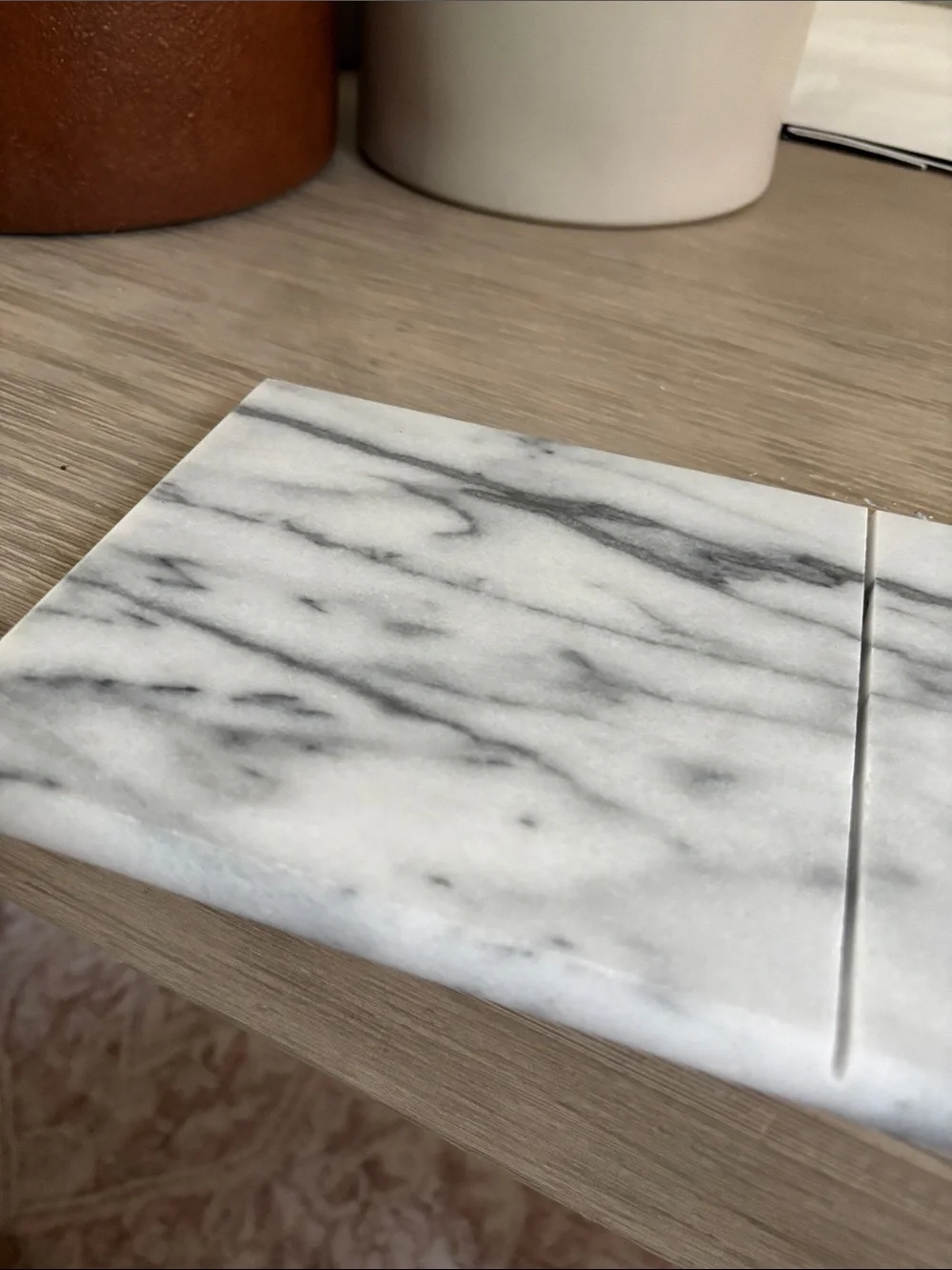 Crate&Barrel French Kitchen Marble Small Cutting Board, never used